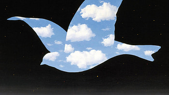 The Kiss, Magritte HD wallpaper