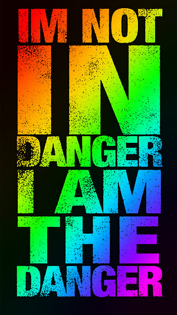 I am not in danger, rainbow, trouble, funny HD phone wallpaper