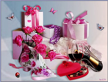 Happy birthay, drennk, birthay, butterfy, rosses HD wallpaper