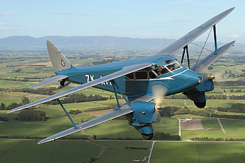 De Havilland Dragonfly, flight, bi plane, aircraft, de havilland HD wallpaper