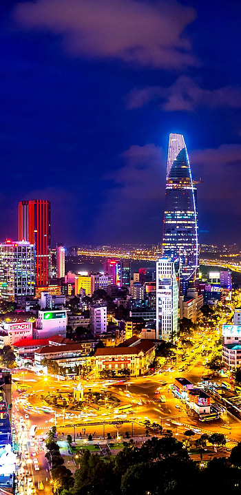 Ho Chi Minh City, Urban development, Architectural marvels, Bustling metropolis HD phone wallpaper
