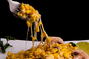 Food, Cheese, Dinner, Supper, Corn, Maize, Mushrooms, Champignon HD wallpaper