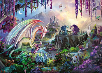 Dragon Country, dragon, fantasy, creatures, arts HD wallpaper