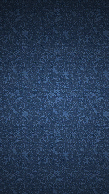 Blue Floral Pattern HD phone wallpaper