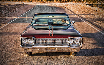 Dodge Coronet 500 Convertible, front view, 1965 cars, retro cars, R, american cars, Dodge HD wallpaper