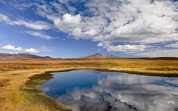 reflections of clouds, clouds, sky, nature, canada, water, beauty HD wallpaper
