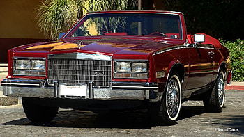 1985 Cadillac Eldorado Biarritz Convertable, Car, Cadillac, Old-Timer, Red, Eldorado, Convertible, Biarritz HD wallpaper