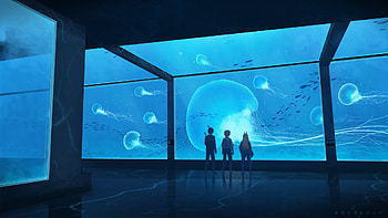 Chainsaw Man Trio: Aki, Power & Denji in Underwater Fantasy, Aki Hayakawa, Power (Chainsaw Man), Denji (Chainsaw Man), Anime, Chainsaw Man HD wallpaper