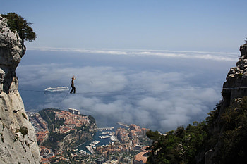Creative slackline highline ideas, Extreme sports, Bouldering inspiration, Outdoor thrill HD wallpaper