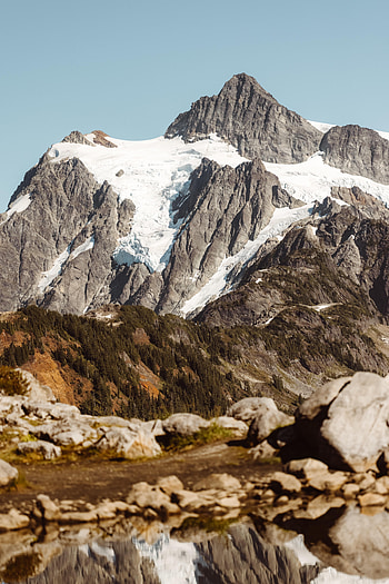 Nature, Trees, Stones, Sky, Mountains, Rocks HD phone wallpaper
