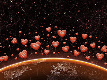 Sky, Love, Heart HD wallpaper