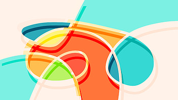 Curves, colorful, digital art HD wallpaper