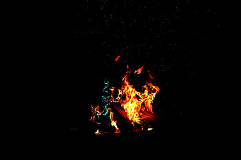 Fire, Dark, Flame HD wallpaper