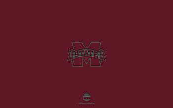 Mississippi State Bulldogs, burgundy background, American football team, Mississippi State Bulldogs emblem, NCAA, Mississippi, USA, American football, Mississippi State Bulldogs logo HD wallpaper