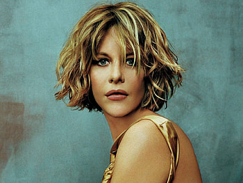 Meg Ryan, blue eyes, cute pic, short blonde hair, actress, female HD wallpaper