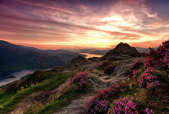 Scottish landscapes, Rolling hills, Majestic mountains, Coastal beauty HD wallpaper