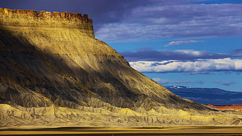 Storm Shadows, Utah, hills, clouds, landscape, sky, rocks, usa HD wallpaper