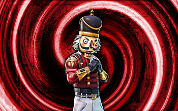 Crackshot, red grunge background, Fortnite, vortex, Fortnite characters, Crackshot Skin, Fortnite Battle Royale, Crackshot Fortnite HD wallpaper