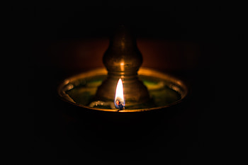 Fire, Dark, Lamp, Wick, To Burn, Burn HD wallpaper