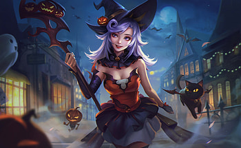 Happy halloween, gorgeous witch, 2020 HD wallpaper
