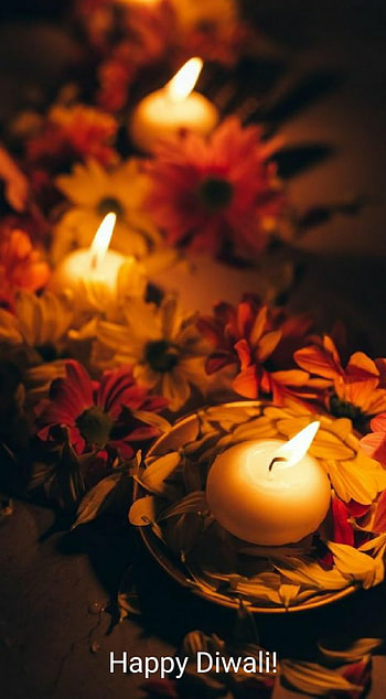 Happy Diwali, heat, orange, festival of lights, Diyas HD phone wallpaper