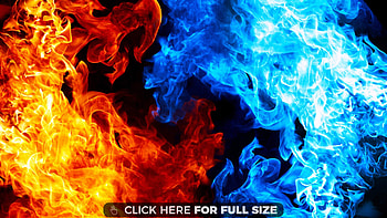Blue And Red Fire, Cool Blue Fire HD wallpaper