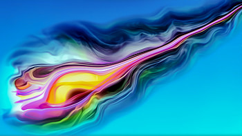 Glowing shape, abstract HD wallpaper