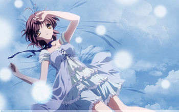 Reaching The Sky, furukawa, key, anime, nagisa, clouds, game, sky, clannad HD wallpaper