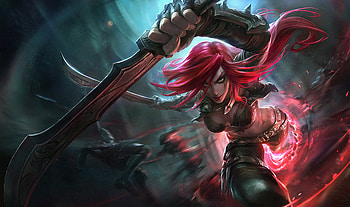 Katarina Lol Splash Art , katarina-league-of-legends, league-of-legends, games, deviantart HD wallpaper