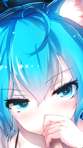 Miku-Nyan, animal ears, Hatsune Miku, nekomimi, Anime, Vocaloid HD phone wallpaper