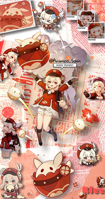 KLEEE!, aesthetic, DONTSTEALPLEASE, Animoo_Sam, klee, picsartedit, genshinimpact, selfmade, cute, originaledit HD phone wallpaper