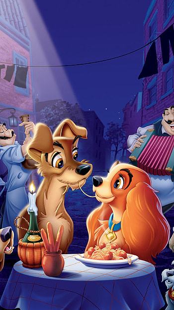 Lady and the Tramp, Animated film, , Backgrounds HD phone wallpaper