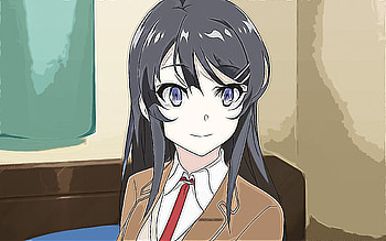 Mai Sakurajima, Seishun Buta Yarou wa Bunny Girl Senpai no Yume wo Minai, , vector art, Mai Sakurajima drawing, creative art, Mai Sakurajima art, vector drawing, japanese manga, Sakurajima Mai HD wallpaper