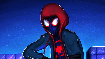 Miles Morales Newart, spiderman, superheroes, artwork, digital-art, art, deviantart HD wallpaper