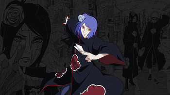 Konan (Naruto), Akatsuki naruto shippuuden, Uzumaki anime, Naruto HD wallpaper