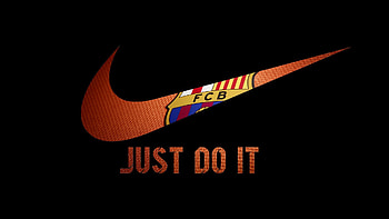 Nike FCB Logo, fc-barcelona, logo, nike, brand HD wallpaper
