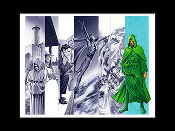 Green Lama, comic, lama, fantasy, green HD wallpaper