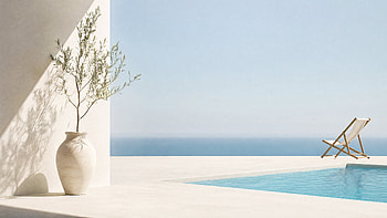 Minimalist Summer — Poolside Serenity HD wallpaper