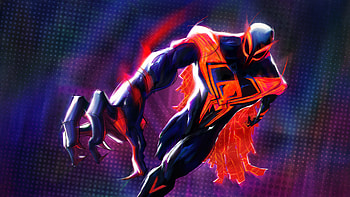 Spiderman 2099 Post Apocalyptic Artwork, spiderman, spiderman-2099, superheroes, artwork, digital-art, art, deviantart HD wallpaper