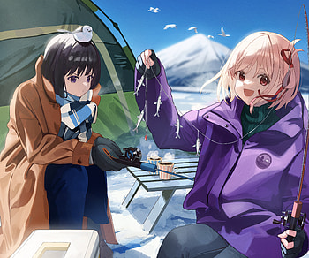 Chisato Nishikigi & Takina Inoue, Takina Inoue, Chisato Nishikigi, Anime, Lycoris Recoil HD wallpaper