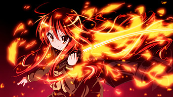 Fire Shana, tv show, anime, shana, wall, new, beauty HD wallpaper