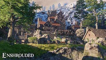 Enshrouded Game Village Scenery, video game, Enshrouded HD wallpaper