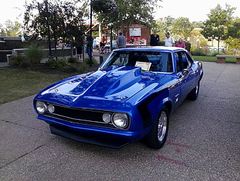 NICE CLASSIC CAR!, OLD, CLASSIC, COOL, BLUE HD wallpaper