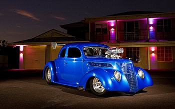 Nitelife, cruiser, hot rod, kustom, street rod HD wallpaper