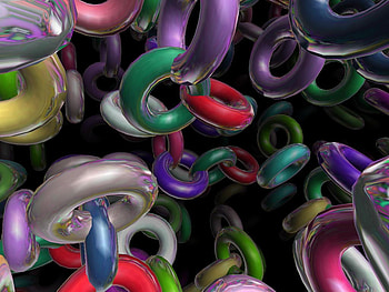 LATTICE, circles, abstract HD wallpaper