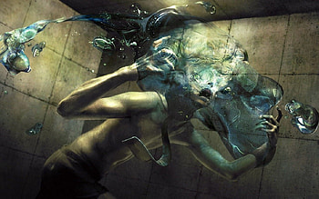 Mind Meld, force, strange, person, unique, character, spirit, wet, fantasy, abstract, cg HD wallpaper