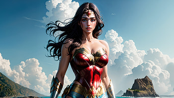 Wonder Woman The Amazonian Heroine, wonder-woman, superheroes, artist, artwork, digital-art, artstation HD wallpaper