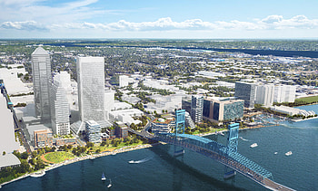 Jacksonville, Travels, downtown plan HD wallpaper