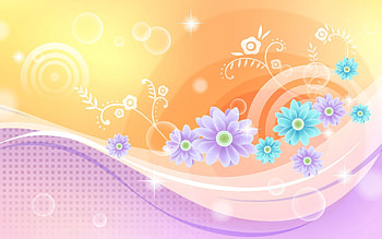 Abstract, Flowers, Waves, Patterns, Lines HD wallpaper