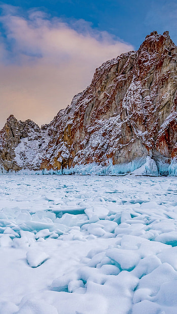 Glacier beauty, Majestic ice formations, Frozen wonderland, Nature's marvel HD phone wallpaper